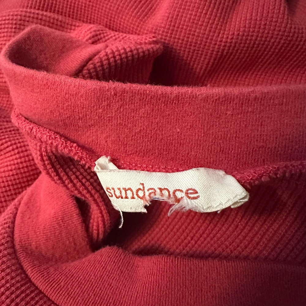 Sundance Long Sleeve Thermal Top Velvet Trim S - Picture 4 of 4